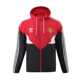 23/24 Manchester United Red - Black All Weather Windrunner Soccer Jacket Mens
