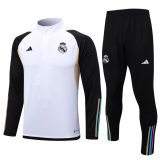 23/24 Real Madrid White Soccer Training Suit Mens