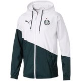 22/23 Palmeiras Hoodie White - Green All Weather Windrunner Soccer Jacket Mens