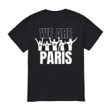 21/22 PSG Black WE ARE PARIS T-Shirt Mens