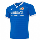 20/21 Italy Home Blue Rugby Man Soccer Jersey