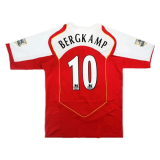 (Retro Bergkamp #10) 2004/2005 Arsenal Home Soccer Jersey Mens