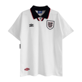 1994/95 England Retro Home Soccer Jersey Mens