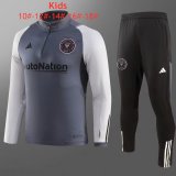 23/24 Inter Miami C.F. Grey Soccer Training Suit Kids