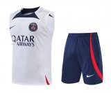 22/23 PSG White Soccer Singlet + Shorts Mens