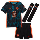 21/22 Chelsea Third Kids Soccer Kit (Jersey + Short + Socks)