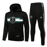 21/22 PSG x JORDAN Hoodie Black III Soccer Traning Suit (Sweatshirt + Pants) Mens