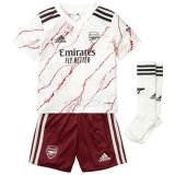 20/21 Arsenal Away White Kids Soccer Whole Kit (Jersey + Short + Socks)