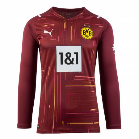21/22 Borussia Dortmund Goalkeeper Red Long Sleeve Mens Soccer Jersey
