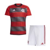 23/24 Flamengo Home Soccer Jersey + Shorts Kids