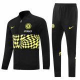 21/22 Chelsea Black Soccer Training Suit (Jacket + Pants) Man