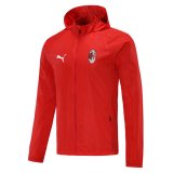 20/21 AC Milan Red All Weather Windrunner Soccer Jacket Man