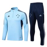 22/23 Cruzeiro Light Blue Soccer Training Suit Mens