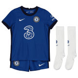 20/21 Chelsea Home Blue Kids Soccer Whole Kit (Jersey + Short + Socks)
