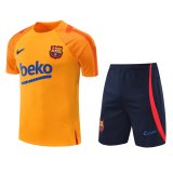 Barcelona Orange Training Suit Jersey + Short Mens 2022/23