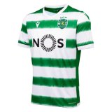 20/21 Sporting Portugal Home Green&White Stripes Man Soccer Jersey