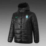 2020-21 Brazil Black Man Soccer Winter Jacket