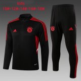 22-23 Bayern Munich Black Soccer Training Suit Kids