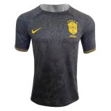 (Special Edition) 2022 Brazil Black Leopard Soccer Jersey Mens