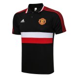 21/22 Manchester United Black II Soccer Polo Jersey Mens