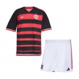 24/25 Flamengo Home Soccer Jersey + Shorts Kids