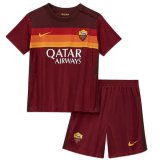 20/21 AS Roma Home Red Kids Soccer Kit(Jersey+Short)
