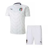 2020 Italy Away White Youth Soccer Jersey+Short