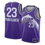 (MAKKANEN - 23) 2024 Utah Jazz Purple Swingman Jersey - City Edition Mens