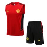 22/23 Flamengo Red Soccer Singlet + Shorts Mens