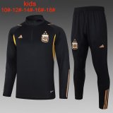 23/24 Argentina Black Soccer Training Suit Kids