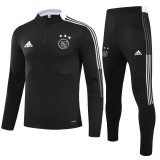 21/22 Ajax Black Soccer Training Suit Mens