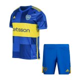 23/24 Boca Juniors Home Soccer Jersey + Shorts Kids