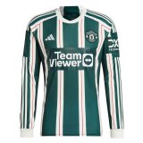 (Long Sleeve) 23/24 Manchester United Away Soccer Jersey Mens