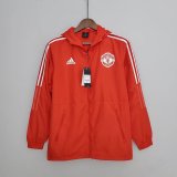 22/23 Manchester United Red Soccer Windrunner Jacket Mens
