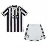 21/22 Juventus Home Soccer Jersey + Short Kids
