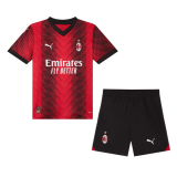23/24 AC Milan Home Soccer Kit (Jersey + Short) Kids
