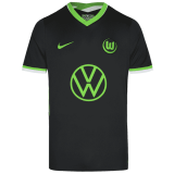20/21 VFL Wolfsburg Away Black Man Soccer Jersey
