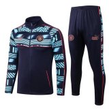 22/23 Manchester City Navy Soccer Training Suit Jacket + Pants Mens
