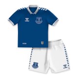 23/24 Everton Home Soccer Jersey + Shorts Kids