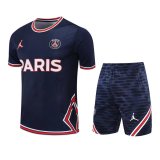 22/23 PSG x Jordan Navy Soccer Training Suit Jersey + Short Mens