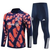23/24 Juventus Royal - Red Soccer Training Suit Mens