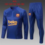 22-23 Barcelona Blue 3D Soccer Training Suit Kids