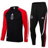 21/22 Ajax Black - Red Soccer Training Suit Mens