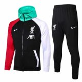 2020-21 Liverpool Hoodie Black Men Soccer Training Suit