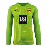 21/22 Borussia Dortmund Goalkeeper Green Long Sleeve Mens Soccer Jersey