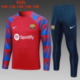 23/24 Barcelona Red Soccer Training Suit Kids