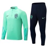 2022 Brazil Green Soccer Training Suit Mens