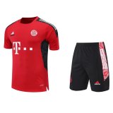22/23 Bayern Munich Red Soccer Jersey + Shorts Mens