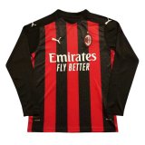 2020-21 AC Milan Home Man LS Soccer Jersey