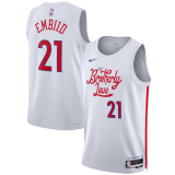 (Joel Embiid #21) 22/23 Philadelphia 76ers White Swingman Jersey - City Mens